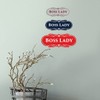 Signs ByLITA Designer Boss Lady Sign (Brushed Silver) - Small