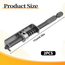 2 Pcs Spring-loaded Screw Holder Bit, Anti-drop Screwdriver Bit Universal Bits Holder Single-Hand Operation Screw Gripper Holders Clamp Fixing Set for Electricians, Mechanics, DIY Home Repai