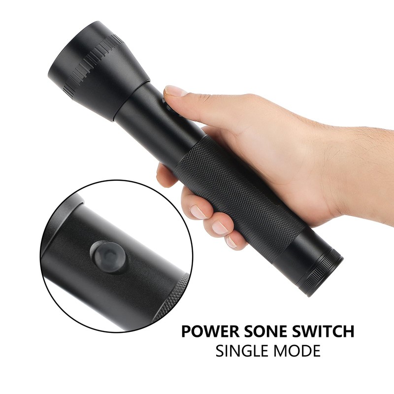 Hilngav Heavy Duty 2-Cell D Battery LED Big Flashlights, High