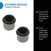 TRQ Front Sway Stabilizer Bar I Beam Bushing Pair Set