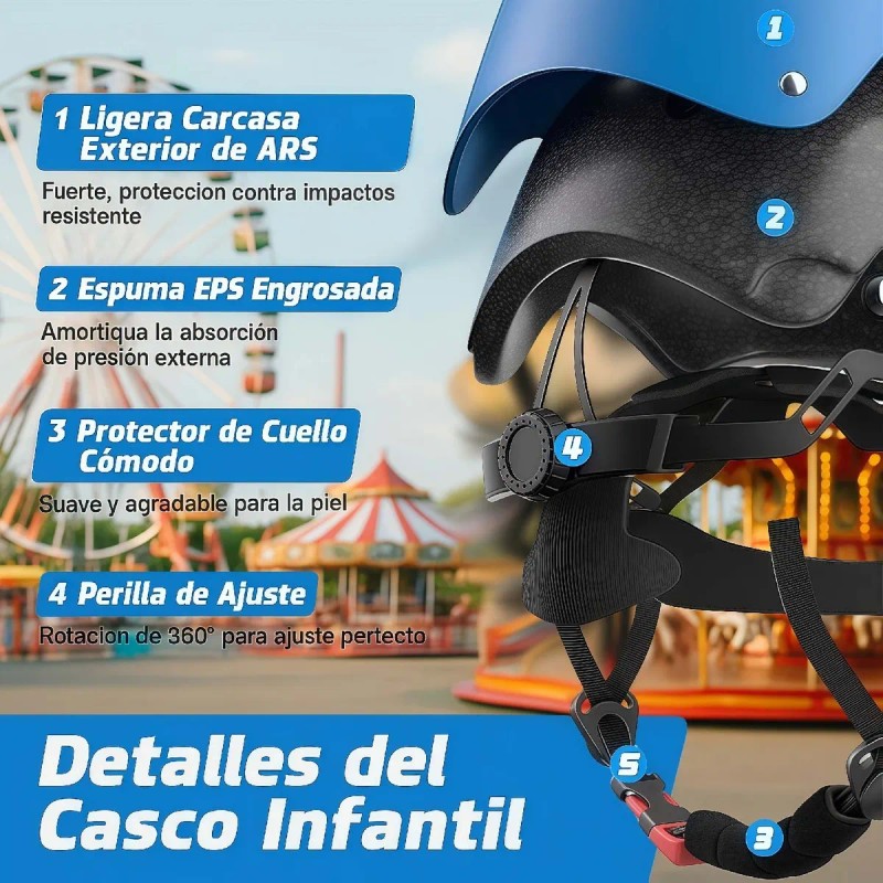 7pzas Kit De Proteccion Rodilla Codo Mano Patinaje Para Niño