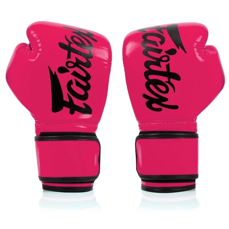 Fairtex BGV14 Pink/Black Muay Thai Boxing Glove - Size: 8