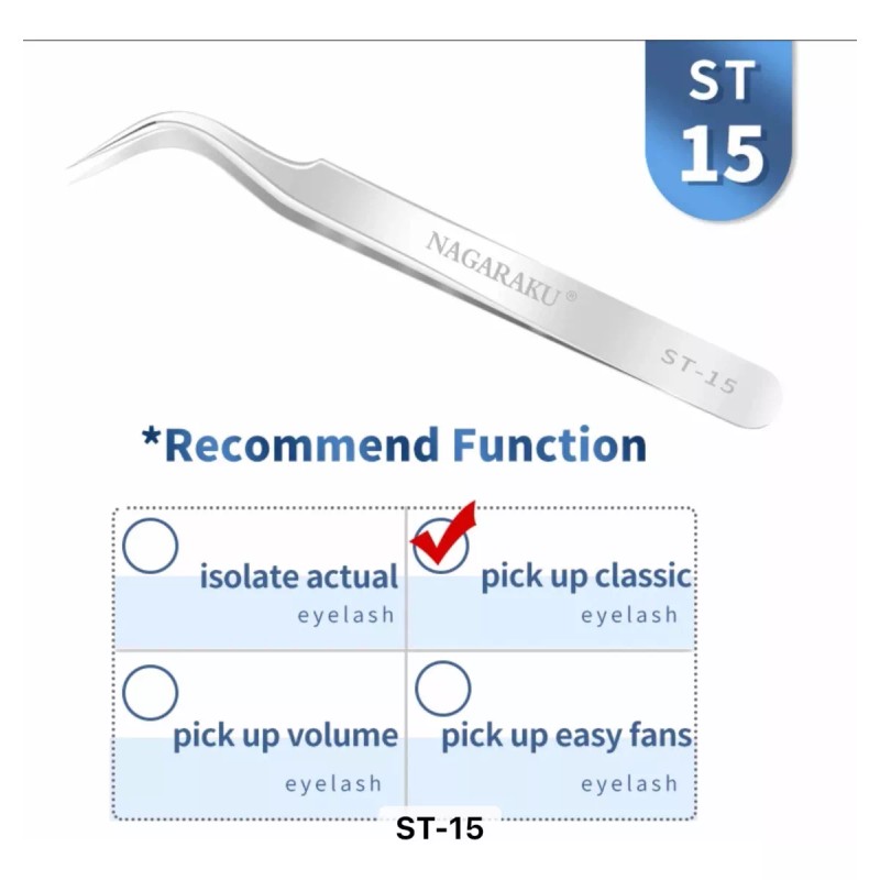 Nagaraku Pinzas Profesionales Nagaraku St-14 St-15 Curva Y Recta