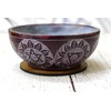 Carved Soapstone Serving,Incense Burner,Cleansing, Burning Sage, Smudge Bowl 5" x