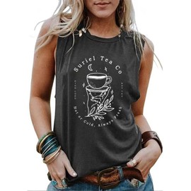 Acotar Velaris Tank Tops Women Night Court Sleeveless Tops A Court of Thorns and Roses Vest Funny Letter Print Shirt