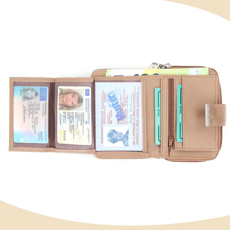 ekavale Wallet 1104, beige, Classic