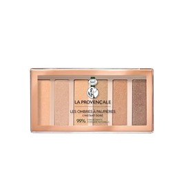 La Provençale L'Instant Or Eye Shadow - 99% Natural Origin Ingredients - With Organic Olive Oil AOP Provence - 6 Shades with Pink and Gold Reflections