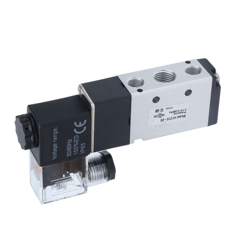 4V210‑08 Electric Solenoid Valve Normal 2 Position 5 Ways Air