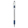 R.S.V.P. Stick Ballpoint Pen, 1mm, Trans Barrel, Blue Ink, Dozen (2 Dozen)