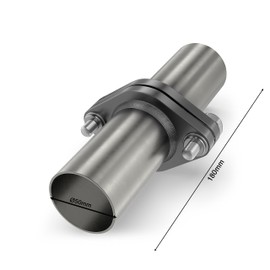 Universal Repair Flange Set VZ Exhaust System Diameter 45 50 55 60 mm Exhaust Flange Set Made of Solid Steel Including Mounting Material (Diameter 50 mm) F.150