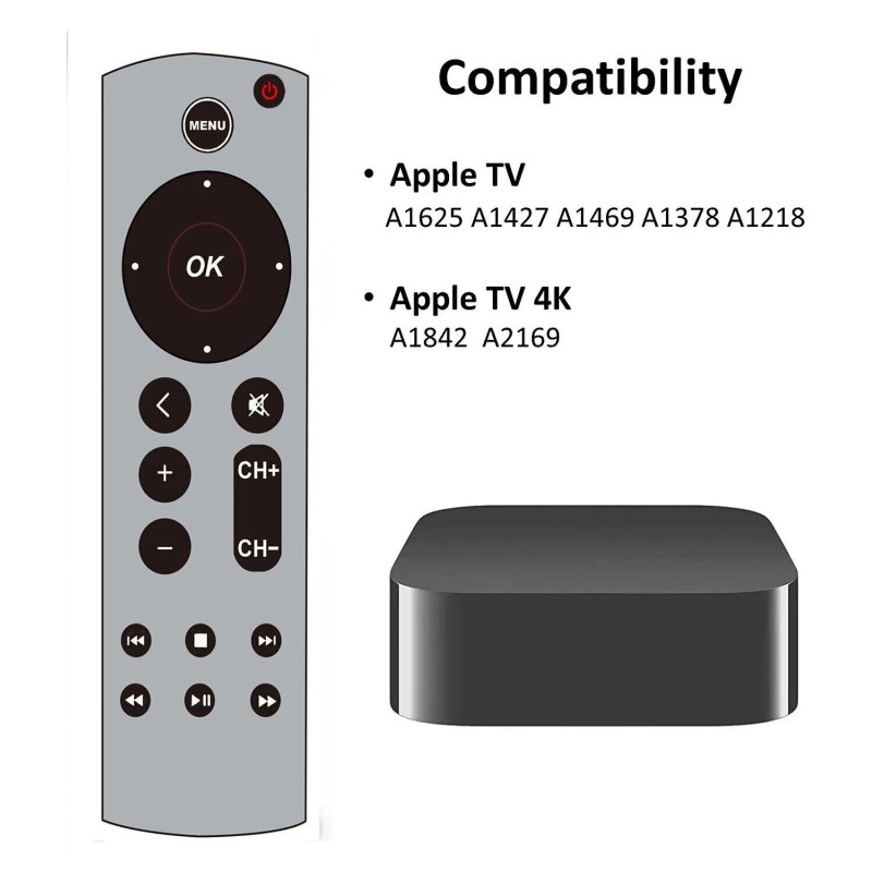 For Apple New IR Remote for Apple TV 2nd 3rd
