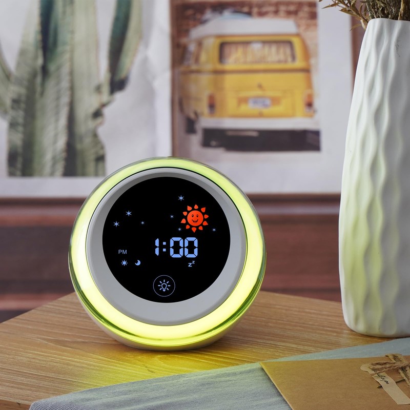 TIMEFUN Kids Alarm Clock, Ok to Wake Clock with Sun