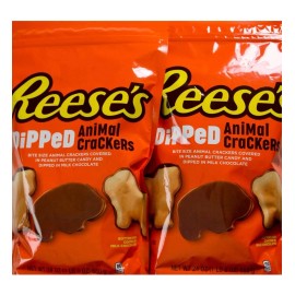 Reese's Milk Chocolate Peanut Butter Dipped Animal Crackers, 2 x 24 Ounce