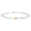 LAKADA Genuine Gemstone Bracelet with Faceted 4 mm Beads and