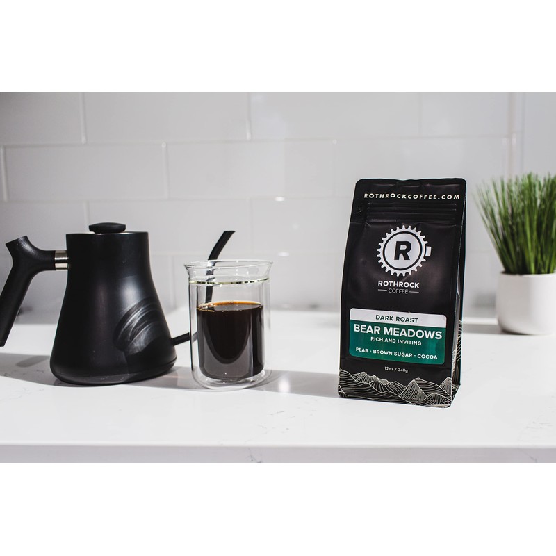 Rothrock Coffee Bear Meadows Dark Roast Whole Bean coffee 12oz
