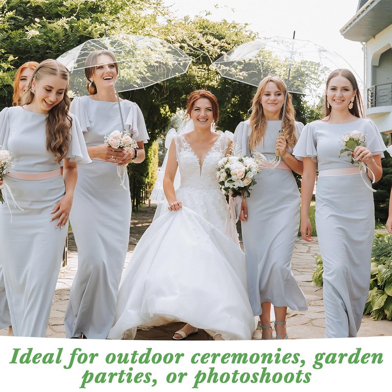 Cosblank 12 Pcs Wedding Umbrellas Bulk, 41 Inch Wedding Stick