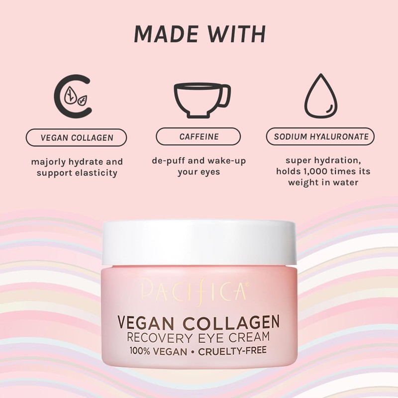 Pacifica Vegan Collagen Recovery Eye Cream 0.5 Oz