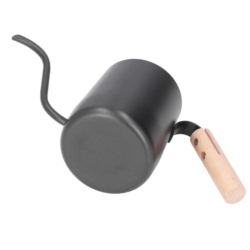 Black Stainless Steel Long Spout Drip Kettle Gooseneck Pour Over
