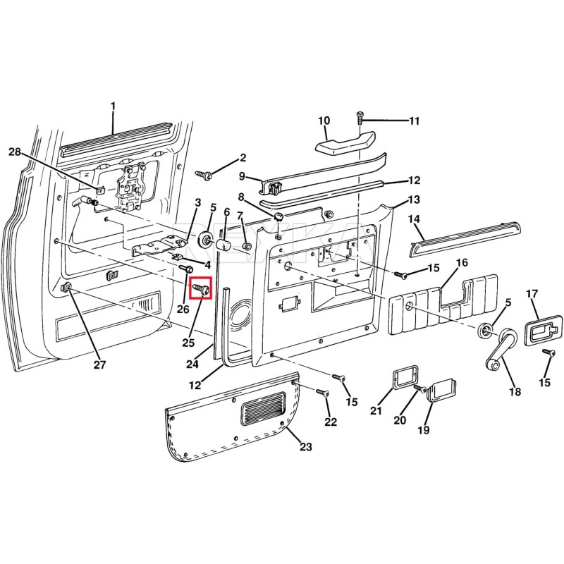 Rexka 50Pcs Natural Nylon Mechanical Fasteners Fits Multiple Gm Models