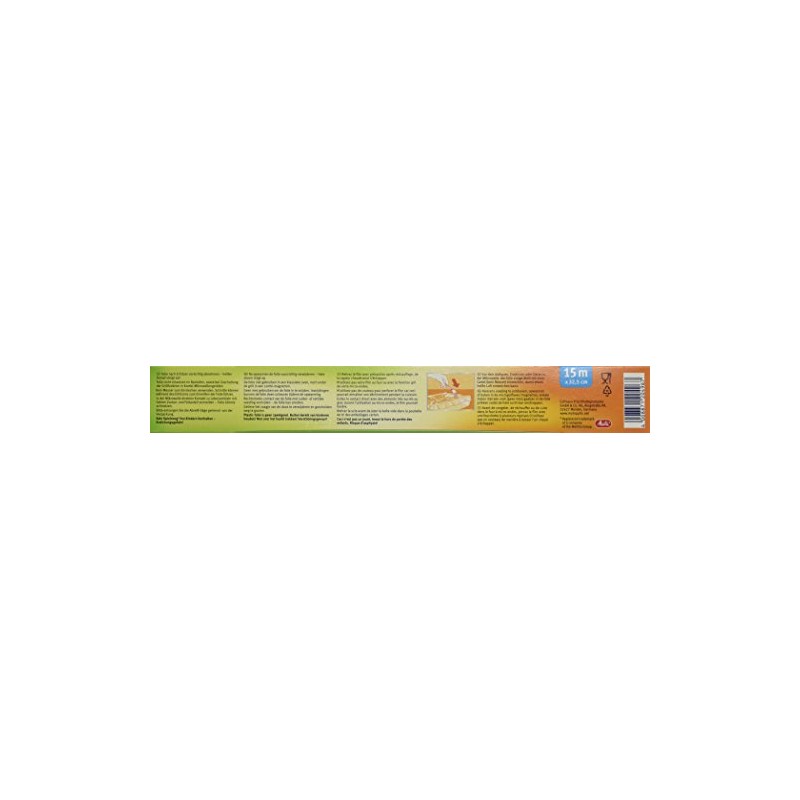 Toppits 2 in 1 Mikrowellenwellen- und Frischhaltefolie, 15 Meter, Breite