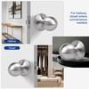 LOQRON Ball Design Non-Locking Door Knob, Passage Round Shaped Doorknob