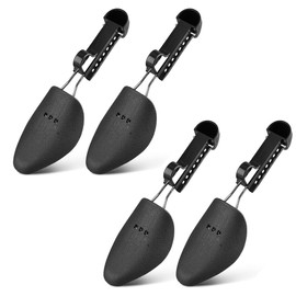 VASANA 2 Pairs Adjustable Plastic Shoe Tree Lightweight Shoe Stretchers Shoes Shape Keeper Practical Black Adjustable Length Shoe Shape Support(Women)