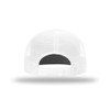 Richardson 168 7-Panel Trucker Hat, Flat Bill Snapback-OSFM-White