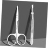 FOMIYES Stainless Steel Eyebrow Grooming Kit Durable Brow Scissors Precision
