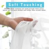 OVZME White Sheer Curtains 36 Inch Length Kitchen Tiers Short
