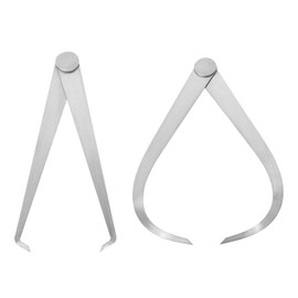 Kozelo Inside Outside Calipers - [8 Inch] Friction Joint Stainless Steel Measurement Tool for Size Measuring Use, Silver Tone