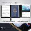 Flevel V2 Pilot document holder, Pilot wallet, Real Leather. RFID-Blocking,