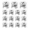 sourcing map Furniture Cam Lock Fasteners 15 x 12mm, 15Pcs