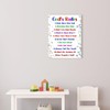 God's Rules Wall Decor,Religious Scripture Canvas Wall Art for Christian