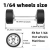 MiforKarrs 1/64 Wheels & Tires,1:64 Scale Cars, Te37sl,6-Spoke Rubber Tire