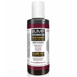 BUMP Terminator Alcohol FREE Anti Razor Bumps, Ingrown Hair, Skin Treatment for Face, Neck, Bikini area, Legs-After Shave & Back Of Head Bumps, Unisex (Lotion, 5.4 oz Extra Strength)