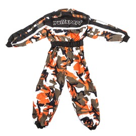 Wulfsport Wulf Cub Kids Quad Overall Racing Jump Suit Camo Design (Junior Large 9-10Years, Orange Camo)