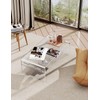 solaround Acrylic Coffee Table for Living Room Clear Rectangle Lucite
