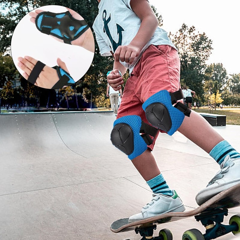 6-Piece Children's Inline Pads Set, Protector Set, Children's Knee Pads,