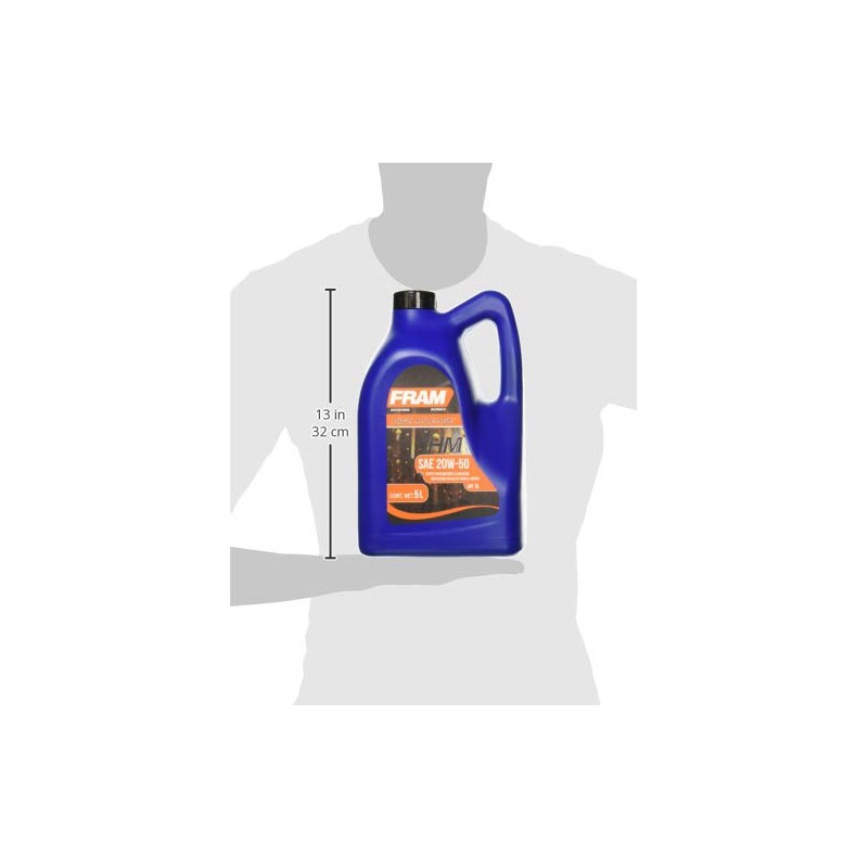 FRAM MAF20W50L5 High Mileage SAE 20W-50