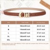 XZQTIVE Women's Leather Belt for Jeans Dresses Pants Coats Fashion