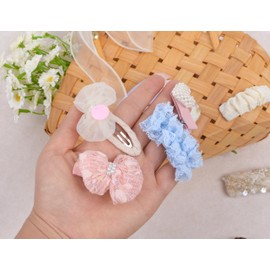 BIANHUAN Kids Baby Hair Clip, Embroidery, Easy Fastening, Patching Pin, Hair Accessories, Kids Accessories, Hair Pins, Children, Patch, Hair Patch, Set of 8, Cute, Gift, Cute
