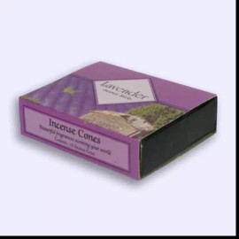 Kamini Aromatics Lavender, 20 Cones Bundle, Kamini Incense From India