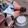 7-pin Nail Liner Brush Nail Art Tools, 2pcs Stainless Steel