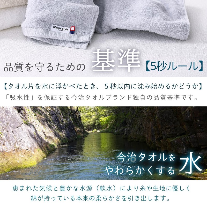 Iris Ohyama FT-V4 High Density Volume Touch Face Towel, Light