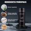 Polvo De Fibra Capilar Negro Cubre Raz De Cabello Calvicie