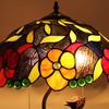 Chloe Lighting MARIEBELLE Tiffany-Style Floral Stained Glass Table Lamp 16"
