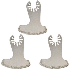 CENBEN 3 Pcs Oscillating Multitool Grout Removal Blades, Diamond Multi Tool Blades Oscillating Saw Blades for Remove Grout Plaster Mortar Cutting Grinding Shaping