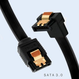 BIGtec SATA Cable 1m schwarz gerade/unten