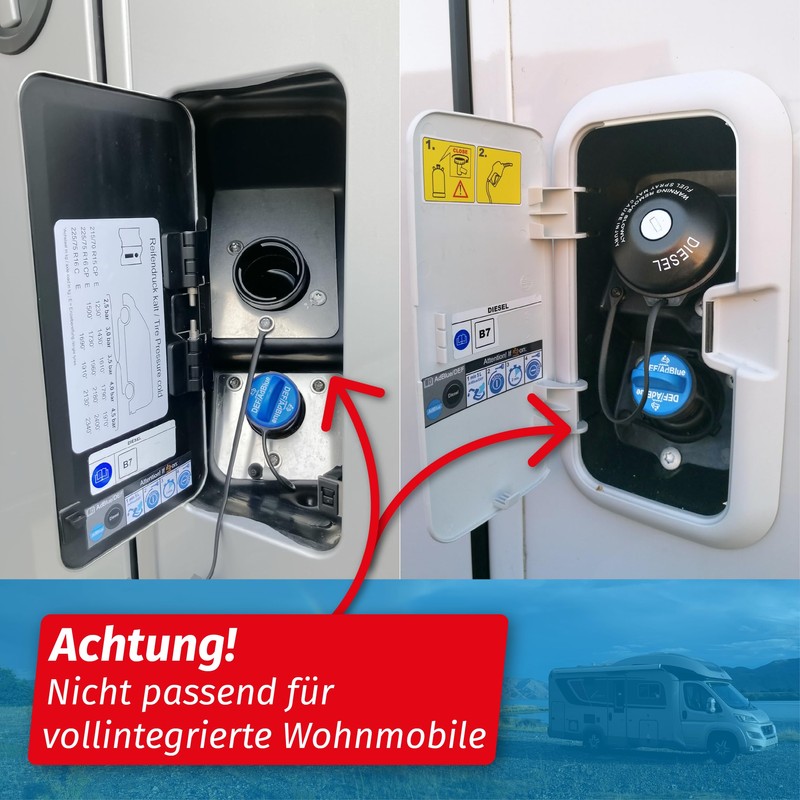 AdBlue Secure Fuel Tank Cap, Black