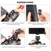 Camera Quick Release Plate 360° Adjustable Monitor Aluminum Alloy Holder